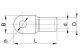 TRACON D50-8 Szigeteletlen szemes csősaru, ónozott elektrolitréz, DIN 50mm2, M8, (d1=10mm, d2=8,4mm)
