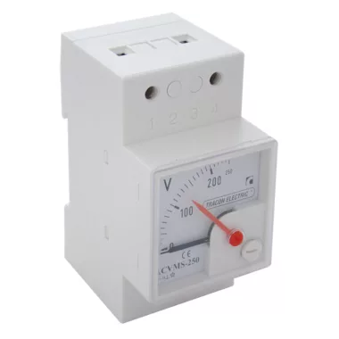 TRACON DCVMS-25 Sínre pattintható analóg egyenáramú voltmérő 25 V DC