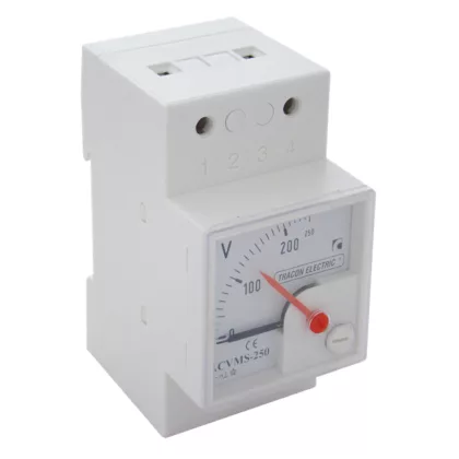   TRACON DCVMS-25 Sínre pattintható analóg egyenáramú voltmérő 25 V DC