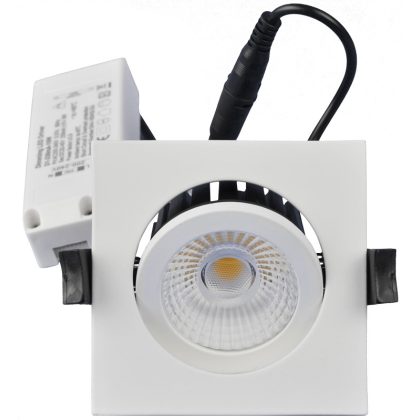   TRACON DLNCOBD13W Négyzet alakú LED mélysugárzó,forgatható 230 V, 50Hz, 13W, 4000K, 1210lm, 60°, IP65, EEI=F