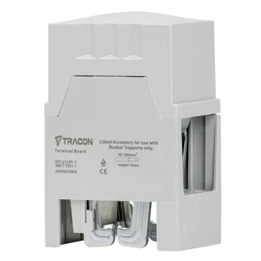 TRACON DSBCM1P300 Kábel leágazó modul, 300 A, 1P, 60 mm 1P, 95-185 mm2, 50x72x114 mm, (20,25,30x5,10 mm)