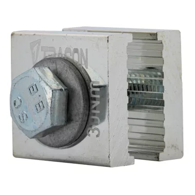 TRACON DSBEX630 Gyűjtősín toldó elem 40x37x(2x10) mm, 20,25,30x5,10 mm, 630A