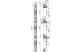 TRACON DSBH18510 Gyűjtősíntartó 3P, 185mm, 10mm 3P, 185 mm, 29x578x67,6 mm, (30-120x10 mm)