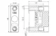 TRACON DSBH1P Gyűjtősíntartó 1P 1P, 60 mm, 25x210x152 mm (12, 15, 20, 25, 30X5,10 mm)