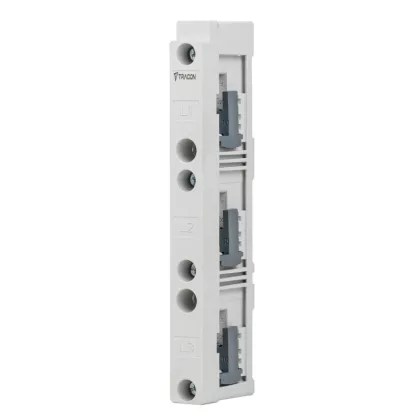   TRACON DSBH3P Gyűjtősíntartó 3P, 60 mm, 5,10mm 3P, 60 mm, 20x192x51 mm, (12, 20, 30x5,10 mm)