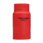 TRACON DSET16-10 1000V-ra szigetelt dugókulcs fej 1000V, 3/8, 10mm