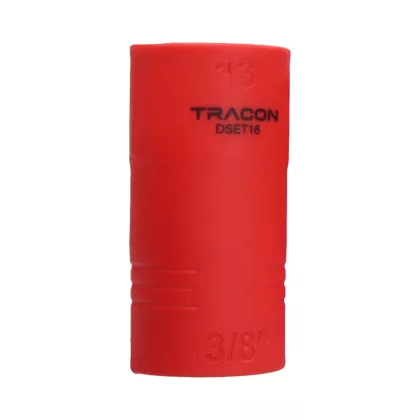   TRACON DSET16-13 1000V-ra szigetelt dugókulcs fej 1000V, 3/8, 13mm