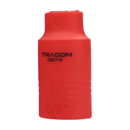   TRACON DSET16-8 1000V-ra szigetelt dugókulcs fej 1000V, 3/8, 8mm