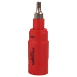 TRACON DSET16-B4 1000V-ra szigetelt dugókulcs imbuszfej 1000V, 3/8, 4mm