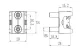 TRACON DSH00PT Prizma-kapocs 160A, 16-70 mm2, M8, 12-15 Nm