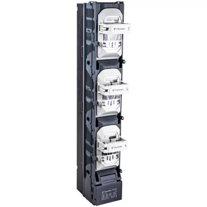   TRACON DSV1-3S Függ. bizt. szakaszolókapcs, 250A, pólusonként nyit, sarus 400/500V AC, 250 A, 100 kA; 690VAC,200 A,50 kA;3x1P,NH1,M10