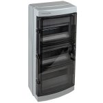   TRACON EDFKIP65N123 Falon kívüli elosztódoboz, átlátszó ajtóval, N/PE sínnel 3×12 mod, H×W×D=595,3×299,75×147mm, IP65,1000 VAC, 1500 VDC