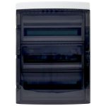   TRACON EDFKIP65N183 Falon kívüli elosztódoboz, átlátszó ajtóval, N/PE sínnel 3×18 mod, H×W×D=595.3×414.25×148mm, IP65,1000 VAC, 1500 VDC