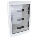   Cutie distribuție PT TRACON EDFKS-18/3 cu ușă plată fumumuriu 3 × 18 (54) modul, IP40, (H × L × D = 670 × 464 × 120mm)