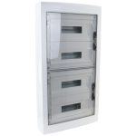   Cutie distribuție PT TRACON EDFKS-18/4 cu ușă plată fumuriu 4 × 18 (72) modul, IP40, (H × L × D = 872 × 464 × 120mm)