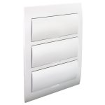 TRACON EDSN-14/3 Süllyesztett elosztódoboz, fehér ajtóval, N/PE sínnel 3×14 (42) modul, IP