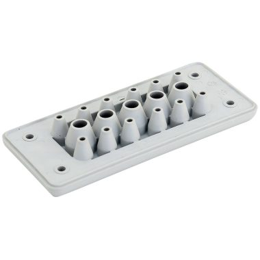 TRACON EKBV-16 Elosztószekrény kábelbevezető, 17db kábelhez 127×56×19mm, IP65