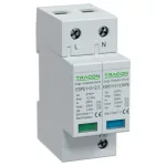   TRACON ESPD1+2-12.5-1+1P T1+T2 AC típusú túlfeszültséglevezető, cserélhető betéttel Uc:275V; Iimp:12,5kA; In:20/40kA; Imax:50kA; Up:1,3kV; 1+1P