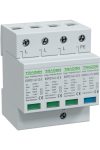 TRACON ESPD1+2-12.5-3+1P T1+T2 AC típusú túlfeszültséglevezető, cserélhető betéttel Uc:275