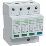 TRACON ESPD1+2-12.5-3+1P T1+T2 AC típusú túlfeszültséglevezető, cserélhető betéttel Uc:275