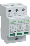 TRACON ESPD1+2-12.5-3P T1+T2 AC típusú túlfeszültséglevezető, cserélhető betéttel Uc:275V; Iimp:12,5kA; In:20kA; Imax:50kA; Up:1,3kV; 3P