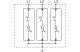 TRACON ESPD1+2-12.5-3P T1+T2 AC típusú túlfeszültséglevezető, cserélhető betéttel Uc:275V; - 4