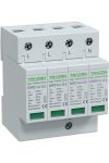 TRACON ESPD1+2-12.5-4P T1+T2 AC típusú túlfeszültséglevezető, cserélhető betéttel Uc:275V;