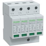 TRACON ESPD1+2-12.5-4P T1+T2 AC típusú túlfeszültséglevezető, cserélhető betéttel Uc:275V;