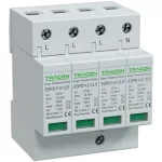  TRACON ESPD1+2-12.5-4P T1+T2 AC típusú túlfeszültséglevezető, cserélhető betéttel Uc:275V; Iimp:12,5kA; In:20kA; Imax:50kA; Up:1,3kV; 4P