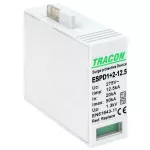   TRACON ESPD1+2-12.5M T1+T2 AC típusú túlfeszültséglevezető betét 12.5 M Uc:275V; Iimp:12,5kA; In:20kA; Imax:50kA; Up:1,3kV