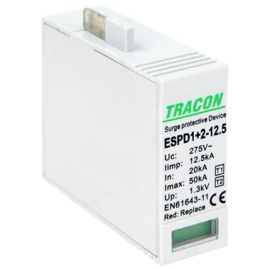 TRACON ESPD1+2-12.5M T1+T2 AC típusú túlfeszültséglevezető betét 12.5 M Uc:275V; Iimp:12,5