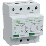   TRACON ESPD1+2+3-25-2P T1+T2+T3 AC típusú túlfeszültség levezető, egybeépített Uc:275V; Iimp:25kA; In:25kA; Uoc:20kV; Up:1,3kV; 2P