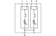 TRACON ESPD1+2+3-25-2P T1+T2+T3 AC típusú túlfeszültség levezető, egybeépített Uc:275V; Iimp:25kA; In:25kA; Uoc:20kV; Up:1,3kV; 2P
