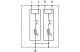 TRACON ESPD1+2+3-25-2P T1+T2+T3 AC típusú túlfeszültség levezető, egybeépített Uc:275V; Iimp:25kA; In:25kA; Uoc:20kV; Up:1,3kV; 2P
