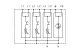 TRACON ESPD1+2+3-25-3+1P T1+T2+T3 AC típusú túlfeszültség levezető, egybeépített Uc:275V;  - 4