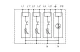 TRACON ESPD1+2+3-25-3+1P T1+T2+T3 AC típusú túlfeszültség levezető, egybeépített Uc:275V; Iimp:25/100kA; In:25/100kA; Uoc:20kV; Up:1,3kV; 1+3