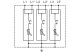 TRACON ESPD1+2+3-25-3P T1+T2+T3 AC típusú túlfeszültség levezető, egybeépített Uc:275V; Ii - 4
