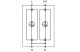 TRACON ESPD1+2-50-1+1P T1+T2 AC típusú túlfeszültséglevezető, egybeépített Uc:385V; Iimp:5 - 4