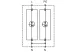 TRACON ESPD1+2-50-1+1P T1+T2 AC típusú túlfeszültséglevezető, egybeépített Uc:385V; Iimp:5 - 5