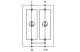 TRACON ESPD1+2-50-2P T1+T2 AC típusú túlfeszültséglevezető, egybeépített Uc:385V; Iimp:50kA; In:50kA; Imax:160kA; Up:2,5kV; 2P