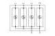 TRACON ESPD1+2-50-3+1P T1+T2 AC típusú túlfeszültséglevezető, egybeépített Uc:385V; Iimp:50/100kA; In:50/100kA; Up:2,5kV; 3+1P
