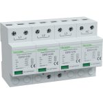 TRACON ESPD1+2-50-4P T1+T2 AC típusú túlfeszültséglevezető, egybeépített Uc:385V; Iimp:50k