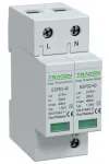 TRACON ESPD2-40-2P T2 AC típusú túlfeszültség levezető, cserélhető betéttel Uc:275V; In:20kA; Imax:40kA; Up:1,3kV; 2P