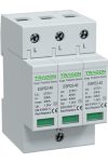 TRACON ESPD2-40-3P T2 AC típusú túlfeszültség levezető, cserélhető betéttel Uc:275V; In:20kA; Imax:40kA; Up:1,3kV; 3P