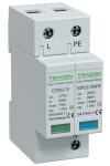 TRACON ESPD2-70-1+1P T2 AC típusú túlfeszültség levezető, cserélhető betéttel Uc:275/255V;