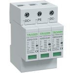   TRACON ESPD2-DC40-600 T2 DC típusú túlfeszültség levezető, cserélhető betéttel Ucpv: 800V; In:20kA; Imax:40kA; Up:2,6kV