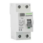   TRACON EVOAG2P6303 Áram-védőkapcsoló, 2 pólusú 63A, 30mA, 10kA, A (Fi-relé)