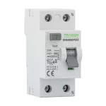   TRACON EVOAGS2P403 Áram-védőkapcsoló, 2 pólusú 40A, 300mA, 10kA, A/S (Fi-relé)