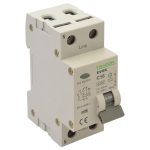 TRACON EVOK2C2003 Kombinált védőkapcsoló, 2P, 2modul, C karakterisztika 20A, 30 mA, 4,5kA,