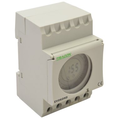TRACON EVOKOND Digitális napi kapcsolóóra, moduláris 230VAC, 16(4)A, 48 ON-OFF
